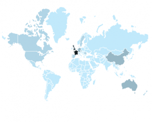 A map of Finnish circus abroad in 2016